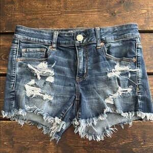 American Eagle Midi Shorts - Distressed